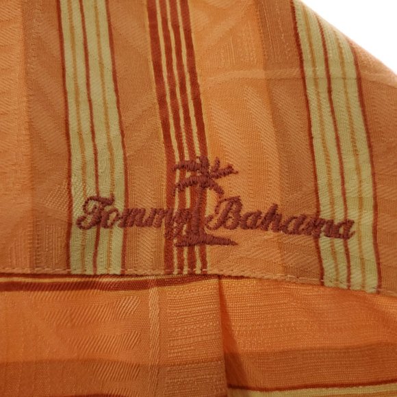 Tommy Bahama SILK Mens L Shirt Pocket Long Sleeve - Picture 7 of 9